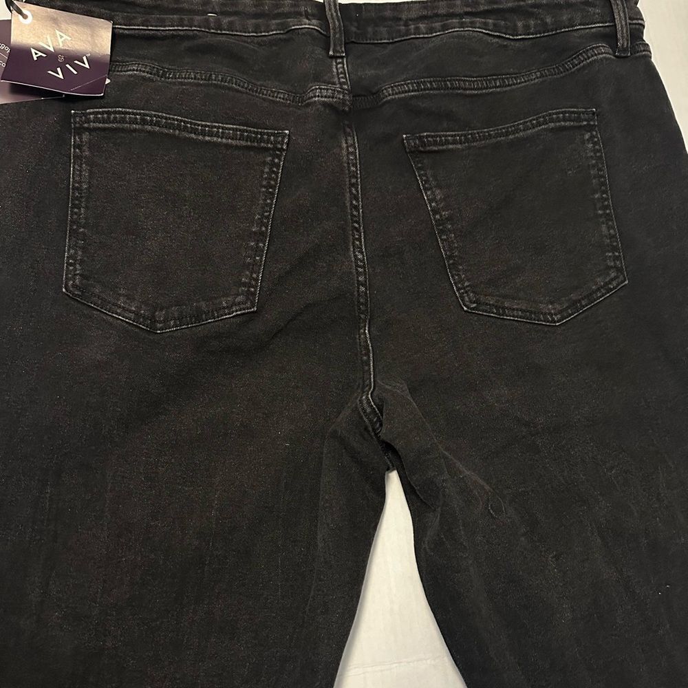 NWT Women's High-Rise Skinny Black Jeans - Ava & Viv™‎ size 22